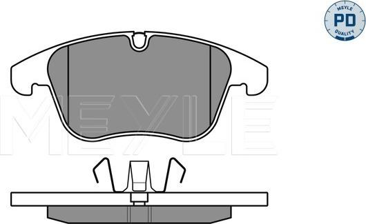 Meyle 025 243 3218/PD - Brake Pad Set, disc brake autospares.lv