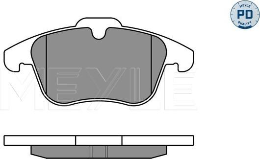 Meyle 025 243 3218/PD - Brake Pad Set, disc brake autospares.lv