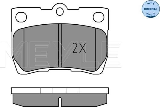 Meyle 025 243 2315/W - Brake Pad Set, disc brake autospares.lv