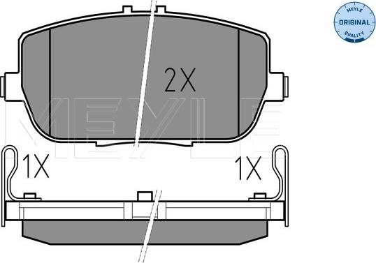 Meyle 025 242 9813/W - Brake Pad Set, disc brake autospares.lv