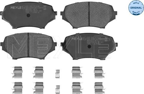 Meyle 025 242 9714/W - Brake Pad Set, disc brake autospares.lv