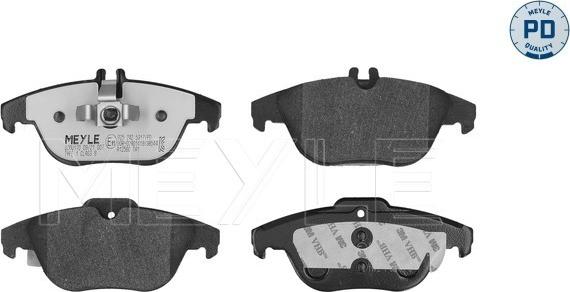 Meyle 025 242 5317/PD - Brake Pad Set, disc brake autospares.lv