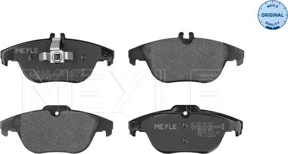 Meyle 025 242 5317 - Brake Pad Set, disc brake autospares.lv