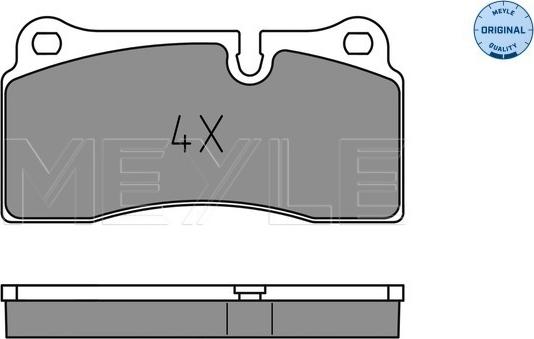 Meyle 025 242 6118 - Brake Pad Set, disc brake autospares.lv