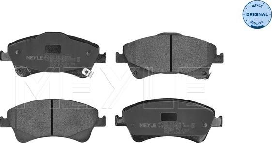 Meyle 025 242 0419/W - Brake Pad Set, disc brake autospares.lv