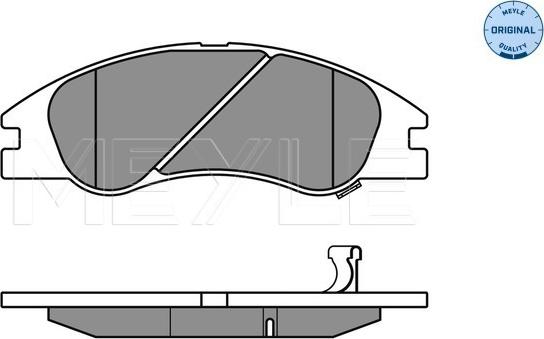 Meyle 025 242 1817/W - Brake Pad Set, disc brake autospares.lv