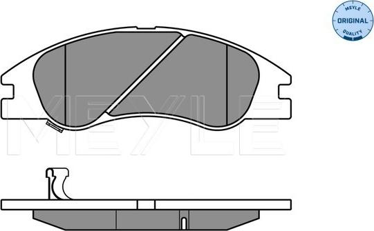 Meyle 025 242 1817/W - Brake Pad Set, disc brake autospares.lv