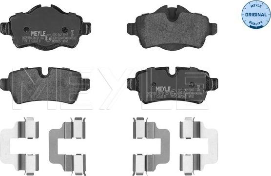 Meyle 025 242 8917 - Brake Pad Set, disc brake autospares.lv