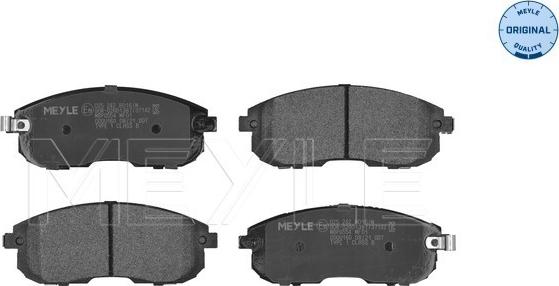 Meyle 025 242 8016/W - Brake Pad Set, disc brake autospares.lv