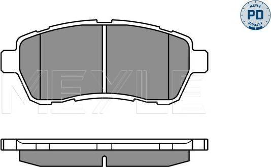 Meyle 025 242 8316/PD - Brake Pad Set, disc brake autospares.lv