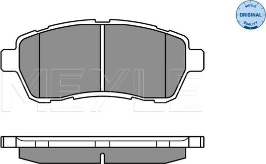 Meyle 025 242 8316/W - Brake Pad Set, disc brake autospares.lv