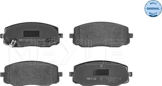 Meyle 025 242 7516/W - Brake Pad Set, disc brake autospares.lv