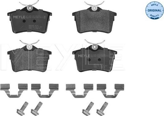 Meyle 025 247 6516/W - Brake Pad Set, disc brake autospares.lv