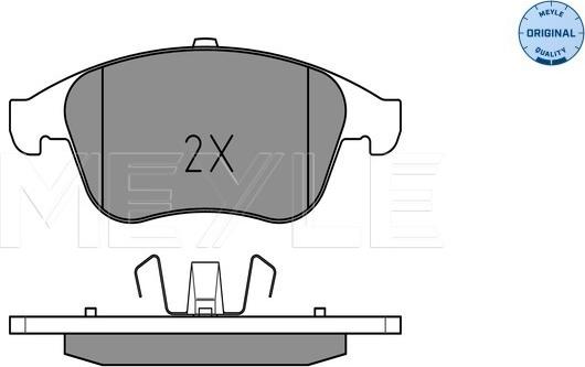 Meyle 025 247 0917 - Brake Pad Set, disc brake autospares.lv