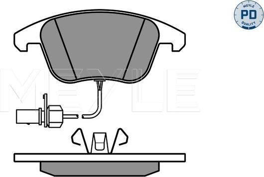 Meyle 025 247 0520/PD - Brake Pad Set, disc brake autospares.lv