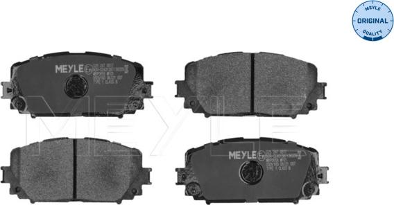 Meyle 025 247 0817 - Brake Pad Set, disc brake autospares.lv