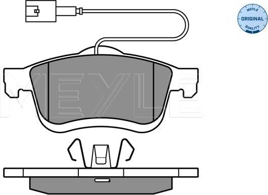 Meyle 025 247 2720/W - Brake Pad Set, disc brake autospares.lv