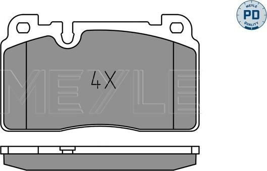 Meyle 025 256 4317/PD - Brake Pad Set, disc brake autospares.lv