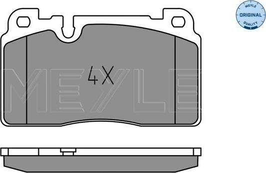 Meyle 025 256 4317 - Brake Pad Set, disc brake autospares.lv