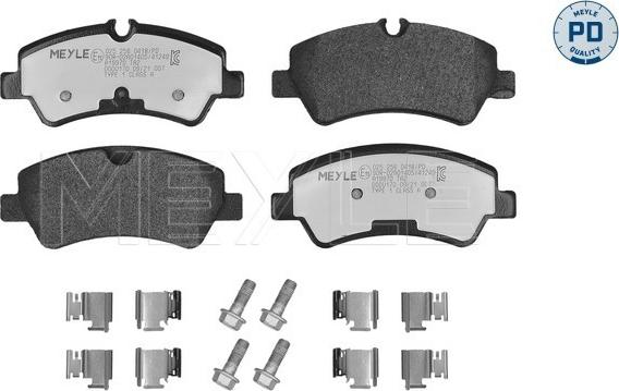 Meyle 025 256 0418/PD - Brake Pad Set, disc brake autospares.lv