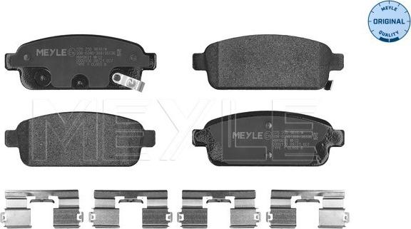 Meyle 025 250 9616/W - Brake Pad Set, disc brake autospares.lv