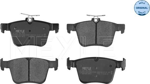 Meyle 025 250 0816 - Brake Pad Set, disc brake autospares.lv