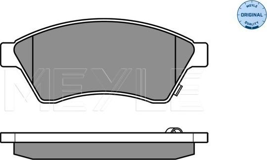 Meyle 025 250 3118/W - Brake Pad Set, disc brake autospares.lv