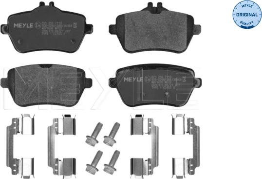 Meyle 025 250 7119 - Brake Pad Set, disc brake autospares.lv