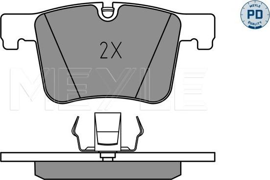 Meyle 025 251 9919/PD - Brake Pad Set, disc brake autospares.lv