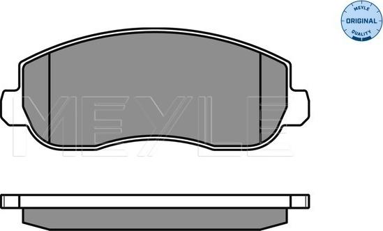 Meyle 025 251 4718/W - Brake Pad Set, disc brake autospares.lv