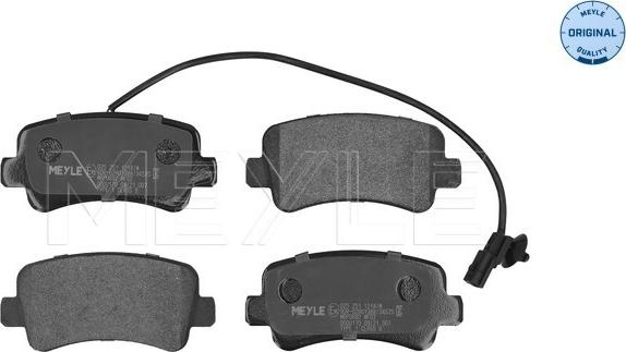 Meyle 025 251 1218/W - Brake Pad Set, disc brake autospares.lv