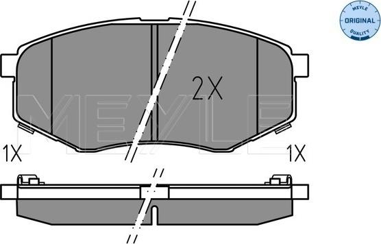 Meyle 025 251 8718 - Brake Pad Set, disc brake autospares.lv