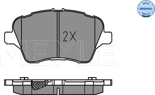 Meyle 025 251 3417 - Brake Pad Set, disc brake autospares.lv