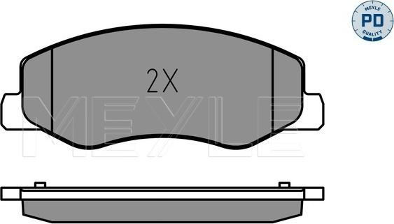 Meyle 025 251 7218/PD - Brake Pad Set, disc brake autospares.lv