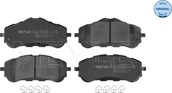 Meyle 025 258 9518 - Brake Pad Set, disc brake autospares.lv