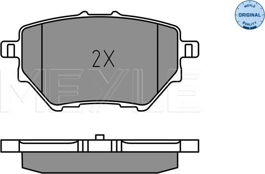 Meyle 025 258 3917 - Brake Pad Set, disc brake autospares.lv