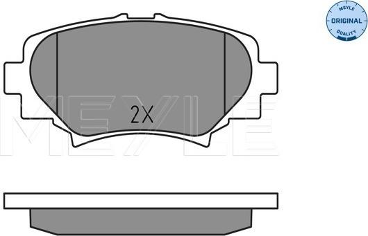 Meyle 025 258 7814 - Brake Pad Set, disc brake autospares.lv