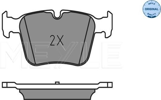 Meyle 025 253 5416 - Brake Pad Set, disc brake autospares.lv