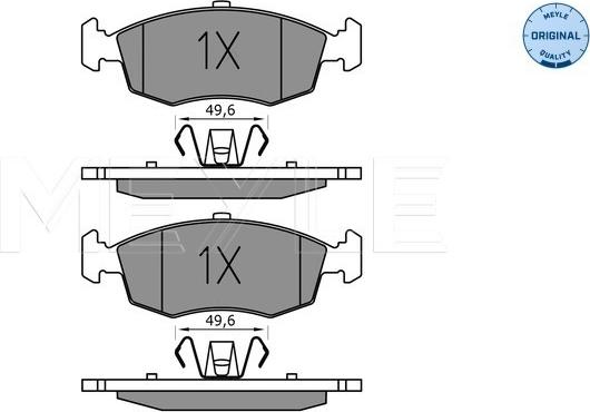 Meyle 025 253 2317 - Brake Pad Set, disc brake autospares.lv