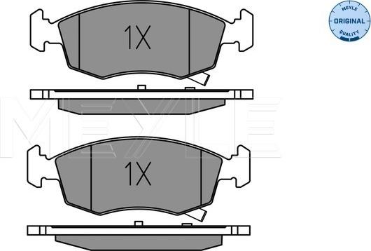 Meyle 025 253 2317 - Brake Pad Set, disc brake autospares.lv