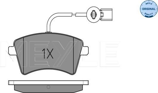 Meyle 025 252 9118 - Brake Pad Set, disc brake autospares.lv