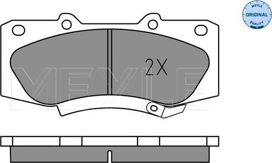 Meyle 025 252 0917 - Brake Pad Set, disc brake autospares.lv