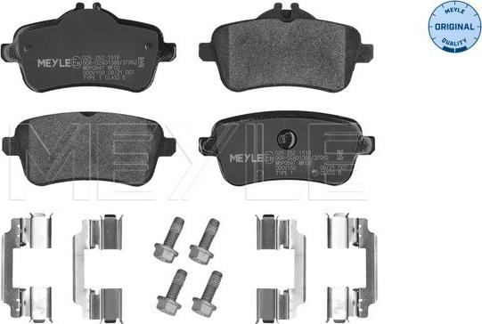 Meyle 025 252 1518 - Brake Pad Set, disc brake autospares.lv