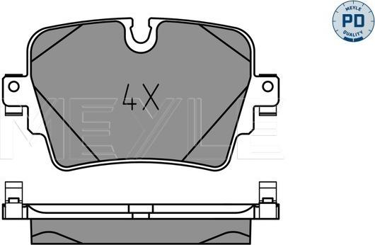 Meyle 025 257 4217/PD - Brake Pad Set, disc brake autospares.lv