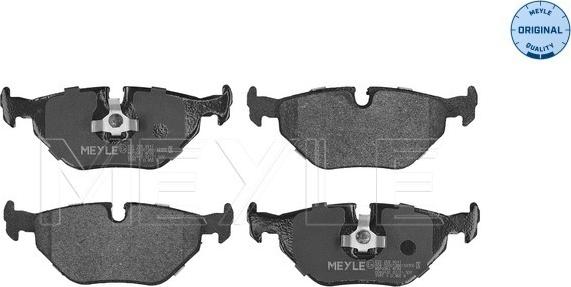 Meyle 025 209 9517 - Brake Pad Set, disc brake autospares.lv