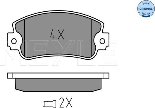 Meyle 025 209 5018/W - Brake Pad Set, disc brake autospares.lv