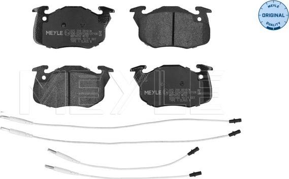 Meyle 025 209 0618/W - Brake Pad Set, disc brake autospares.lv