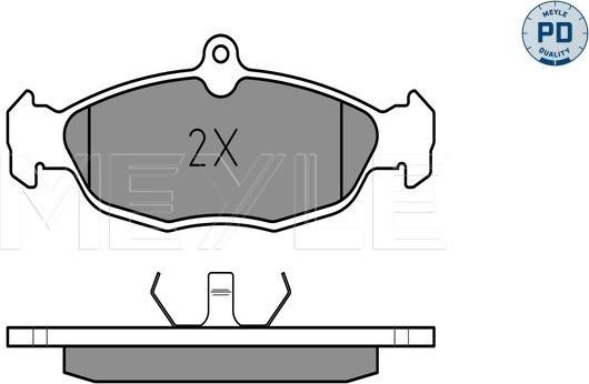 Meyle 025 205 4716/PD - Brake Pad Set, disc brake autospares.lv