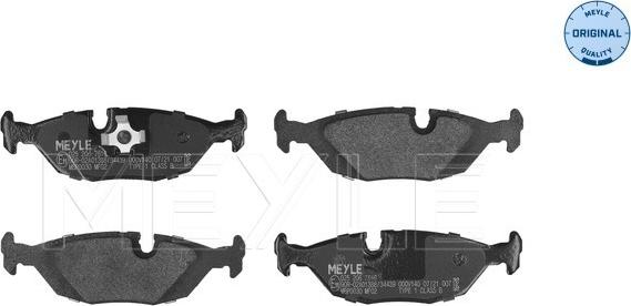 Meyle 025 206 7516 - Brake Pad Set, disc brake autospares.lv