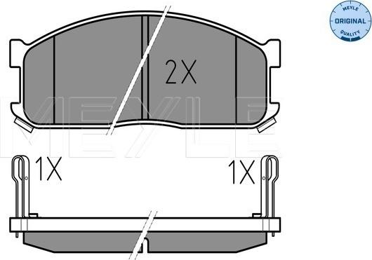 Meyle 025 200 0215/W - Brake Pad Set, disc brake autospares.lv